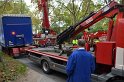 LKW verliert Auflieger Koeln Boltensternstr Pasteurstr P1992